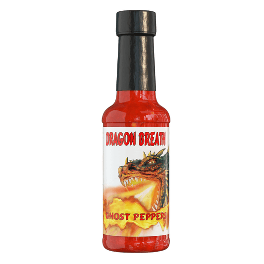 5 oz Dragon Breath Hot Sauce, Ghost Peppers, Habanero Peppers Great Table Sauce for Restaurants - Pepper Factory