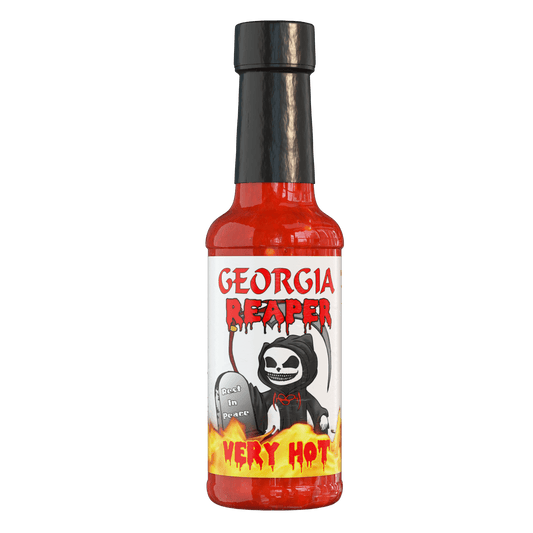 5 oz Georgia Reaper Pepper Hot Sauce, South Carolina Reaper Peppers, Ghost Peppers ,It's Hot - Pepper Factory