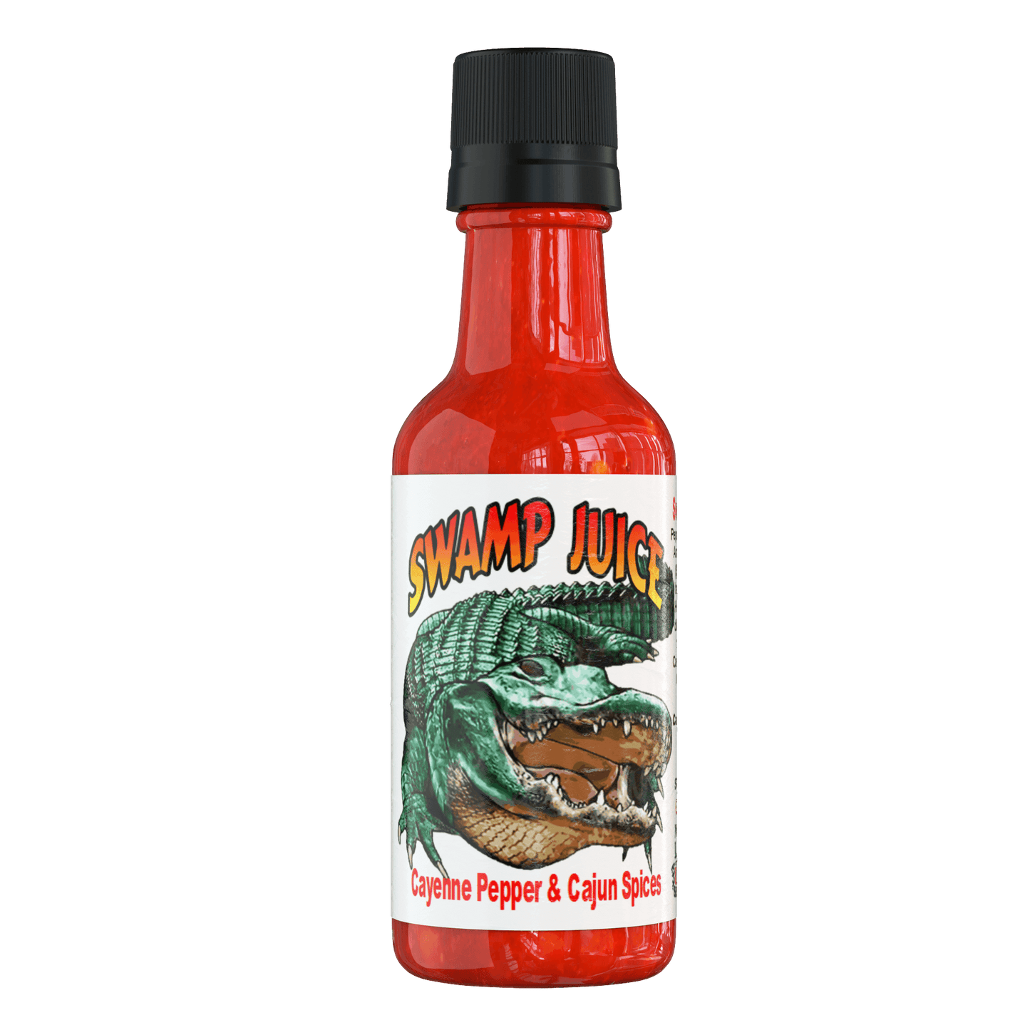 # 1 Swamp juice has Cayenne Peppers and & Cajun flavors, it is a MEDIUM heat sauce. - Pepper Factory