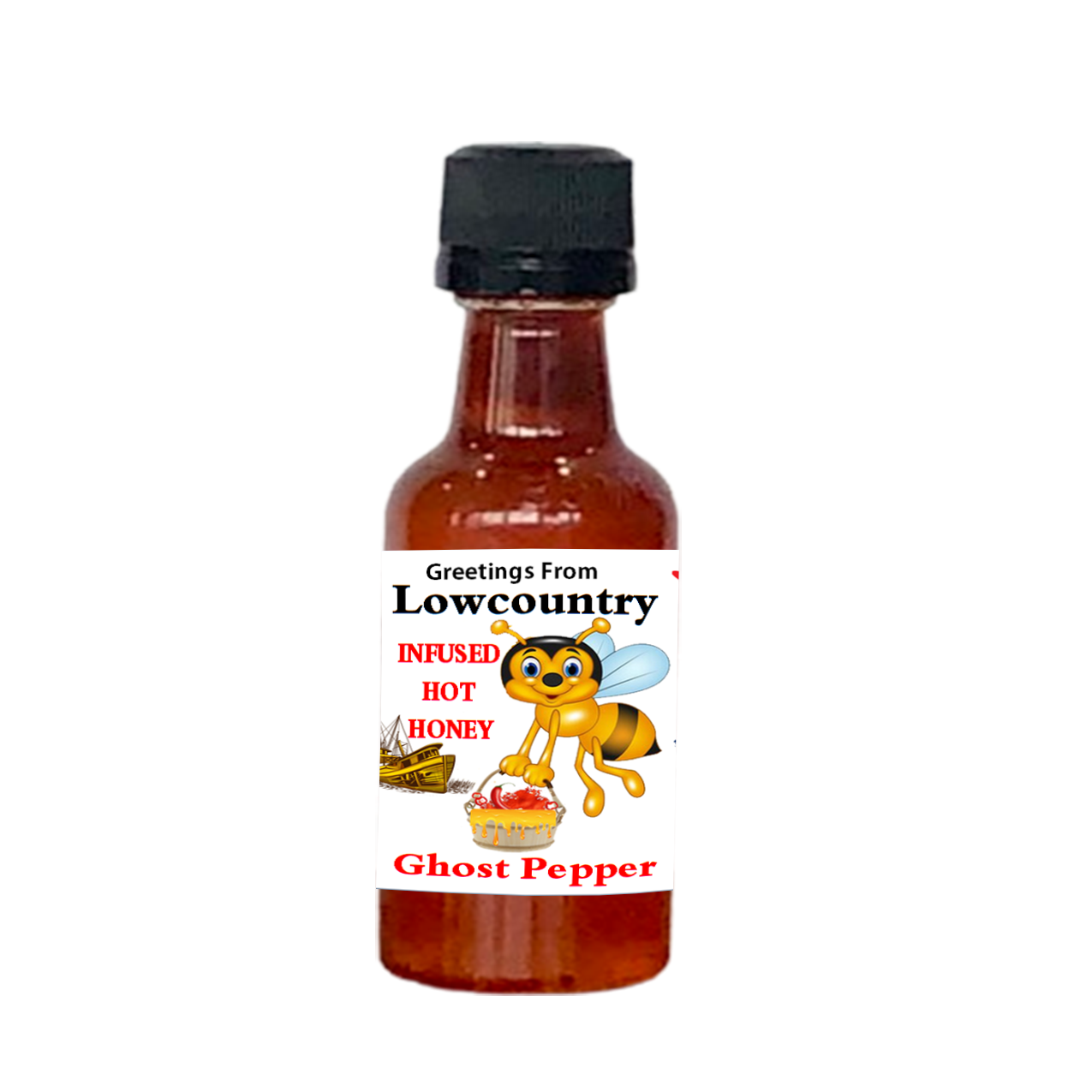 Hot Honey 1.7 oz Bottle Datil Pepper Infused Hot Honey,USDA Grade "A" Pure Honey