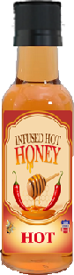 Hot Honey 2.9 oz Bottle Infused Hot Honey, USDA Grade "A" Pure Honey