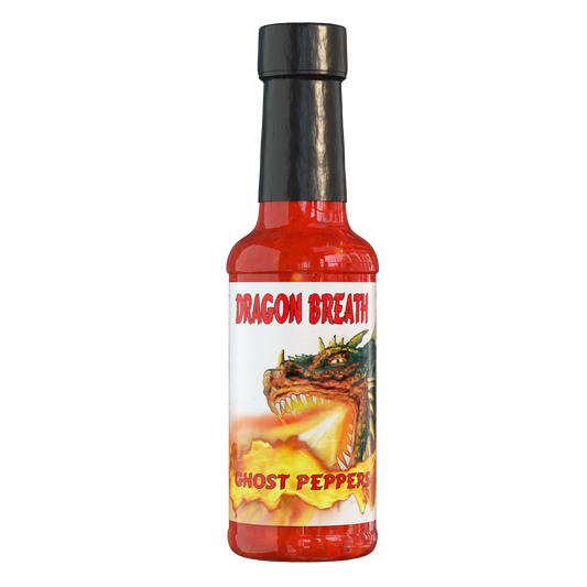 # 5 Dragon  Breath Hot Sauce ,Ghost Peppers, Habanero Peppers Great Table Sauce for Restaurantss